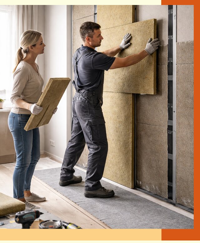 Профессиональная шумоизоляция квартиры в Белове от 8144 руб. за м2 | ТепломастерБлв