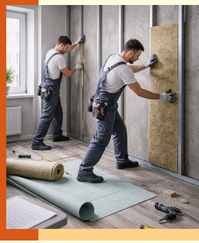 Шумоизоляция квартиры под ключ в Белове — профессионально и гарантированно