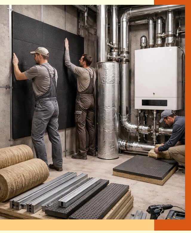 Шумоизоляция котельной в Белове от 7058 руб. под ключ | Профессиональная звукоизоляция — ТепломастерБлв