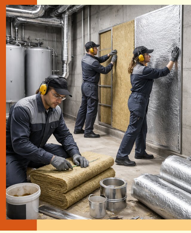 Шумоизоляция котельной в Белове: профессиональный монтаж и материалы