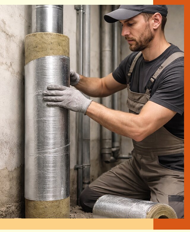 Шумоизоляция труб в Белове от 1303 руб. — шумоподавление и звукоизоляция труб | ТепломастерБлв