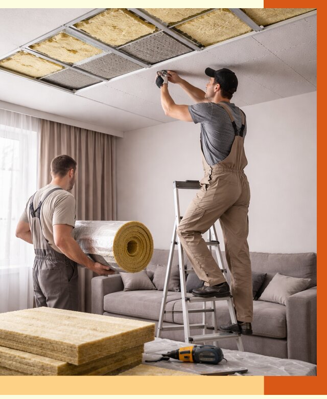 Шумоизоляция потолка в Белове от 2443 руб. под ключ | Профессионально — ТепломастерБлв