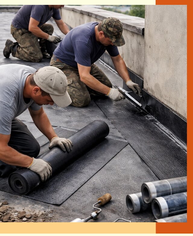 Гидроизоляция кровли в Белове от 4887 руб. — профессиональная гидроизоляция крыши | ТепломастерБлв