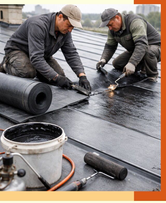 Гидроизоляция фальцевой кровли в Белове от 8144 руб. под ключ | ТепломастерБлв