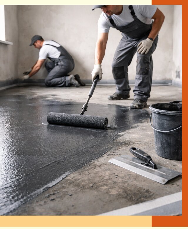 Профессиональная гидроизоляция пола в Белове от 9230 руб. под ключ | ТепломастерБлв