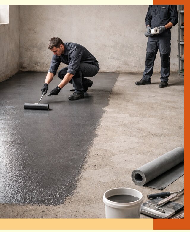 Гидроизоляция гаражного пола в Белове от 3801 руб./м² — ТепломастерБлв профессионально