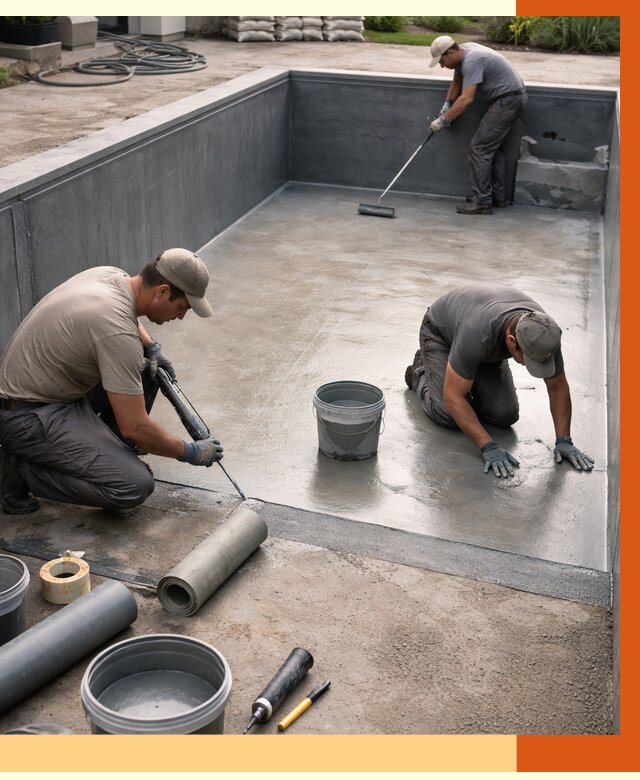 Профессиональная гидроизоляция бассейна в Белове от 7058 руб. за м2 | ТепломастерБлв