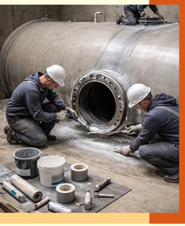 Гидроизоляция резервуара с топливом в Белове от 81443 руб. под ключ | ТепломастерБлв