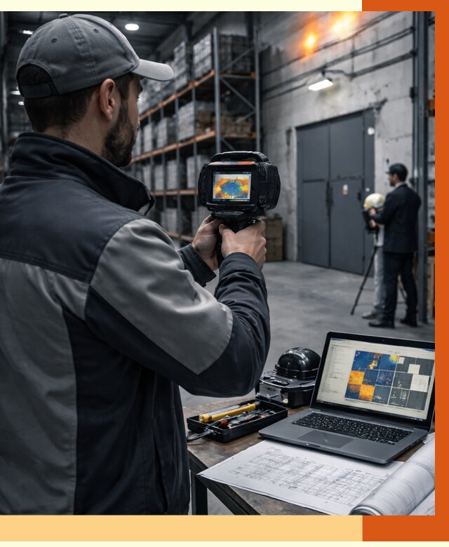 Тепловизионное обследование склада в Белове от 7058 руб. | ТепломастерБлв